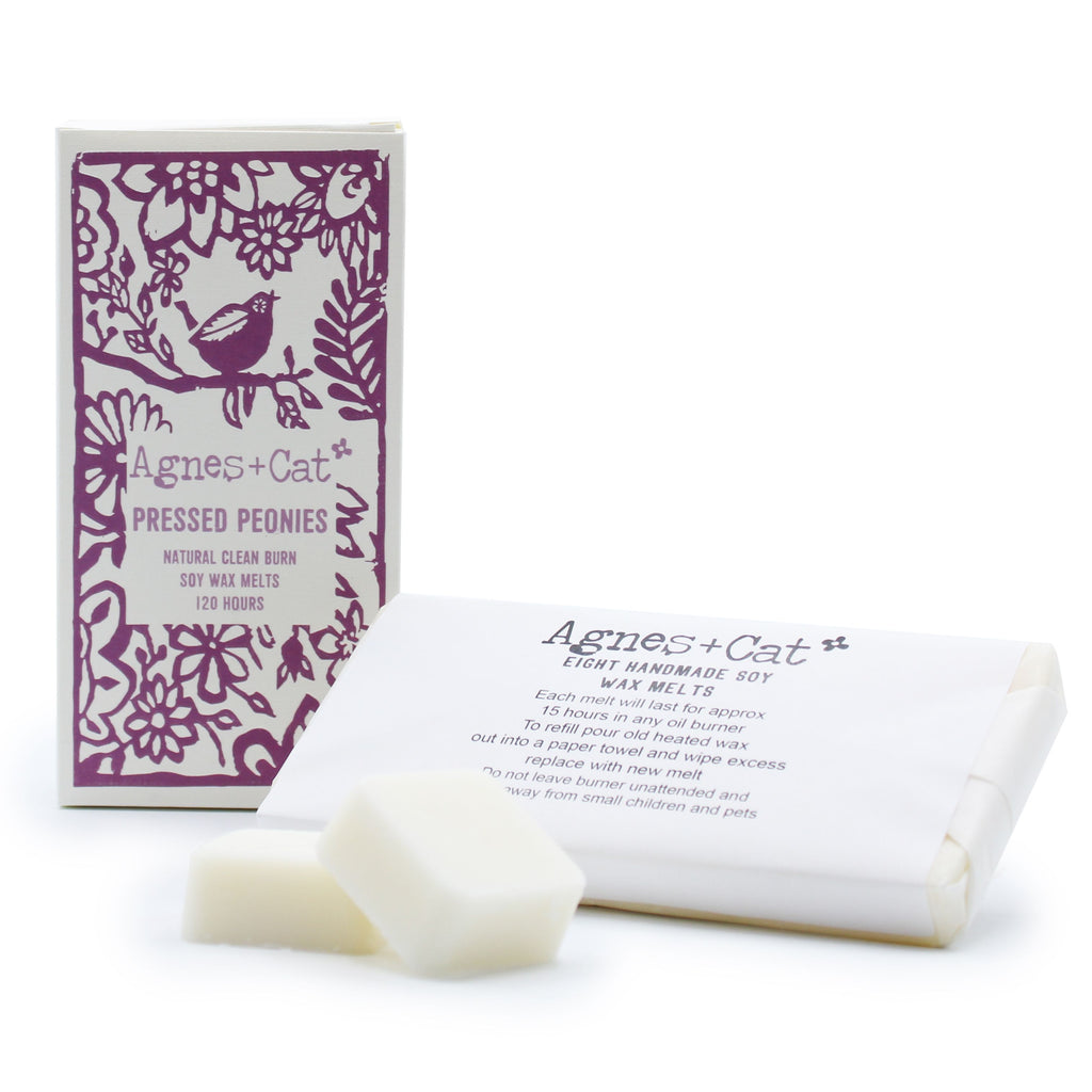 Pressed Peonies Soy Wax Melts, Box of 8