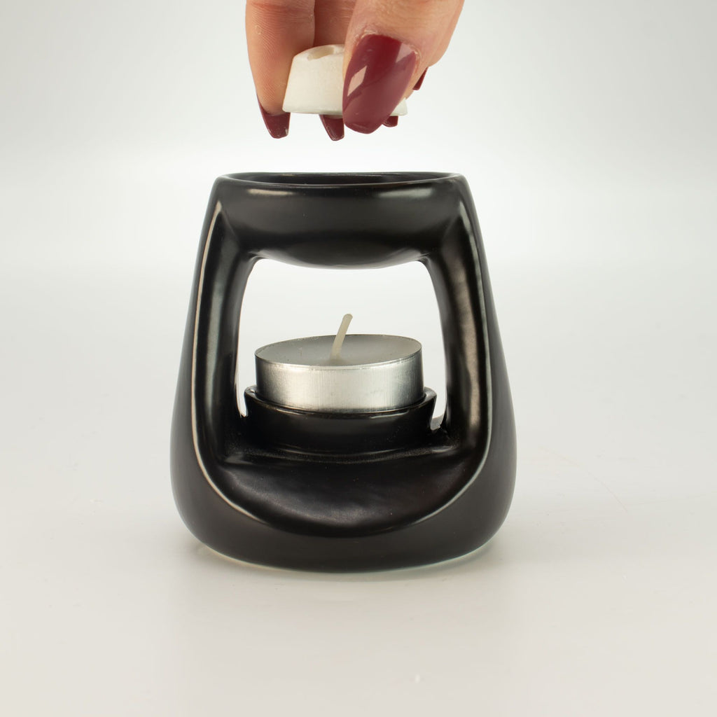 Classic Ceramic Oil Burner – Matt Black – alternative view 5