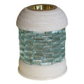 Sandstone & Glass Oil Burner – Round Brick