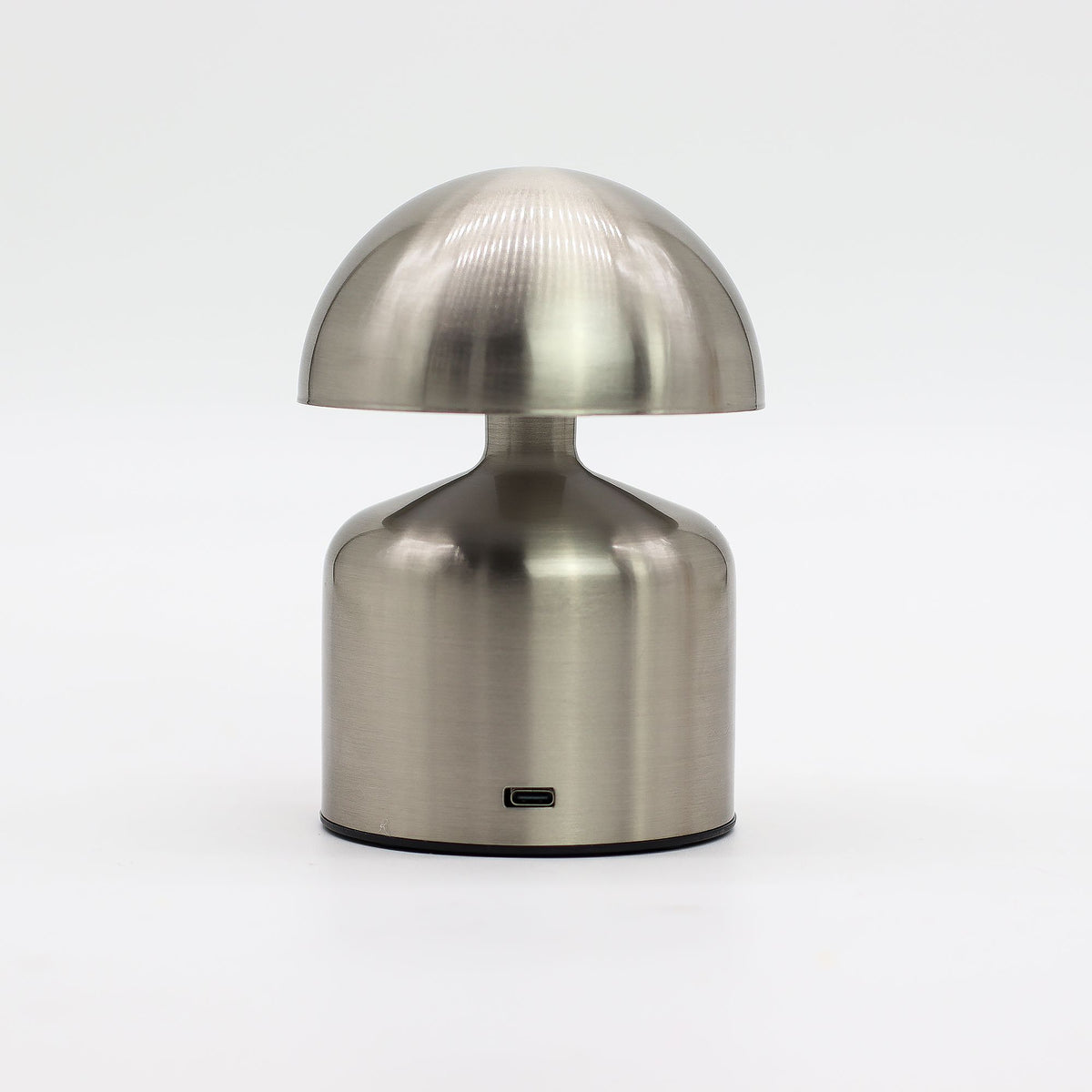 Cordless Dome Table Lamp, Brushed Silver – alternative view 3