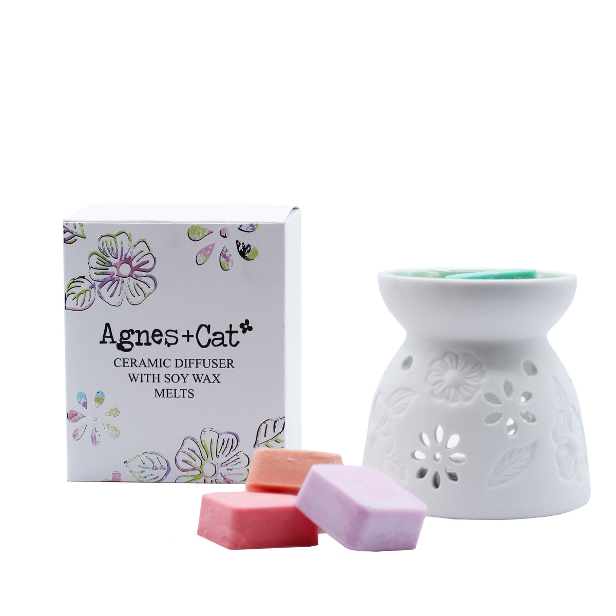 Ceramic Wax Melter & Four Soy Wax Melts