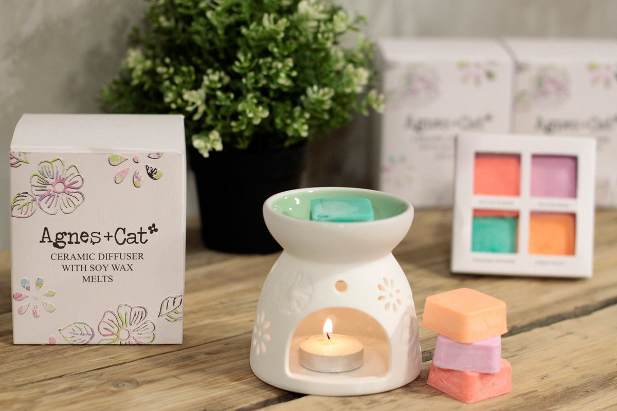 Ceramic Wax Melter & Four Soy Wax Melts – alternative view 4