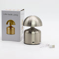 Cordless Dome Table Lamp, Brushed Silver
