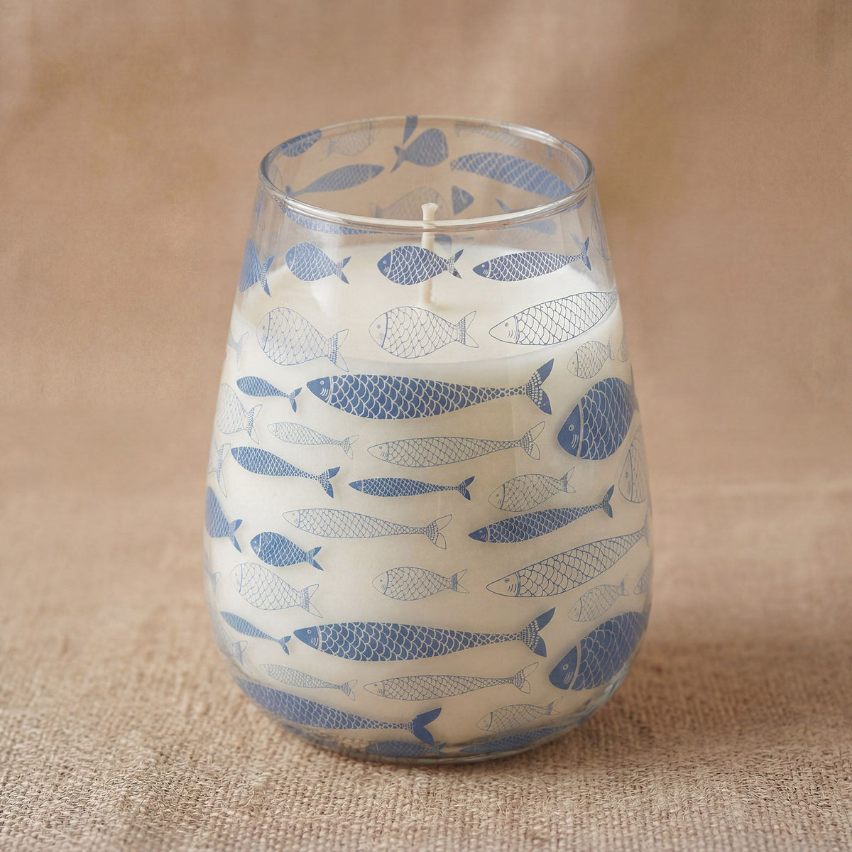 Seabreeze Coastal Glass Candle – Tall – alternative view 4