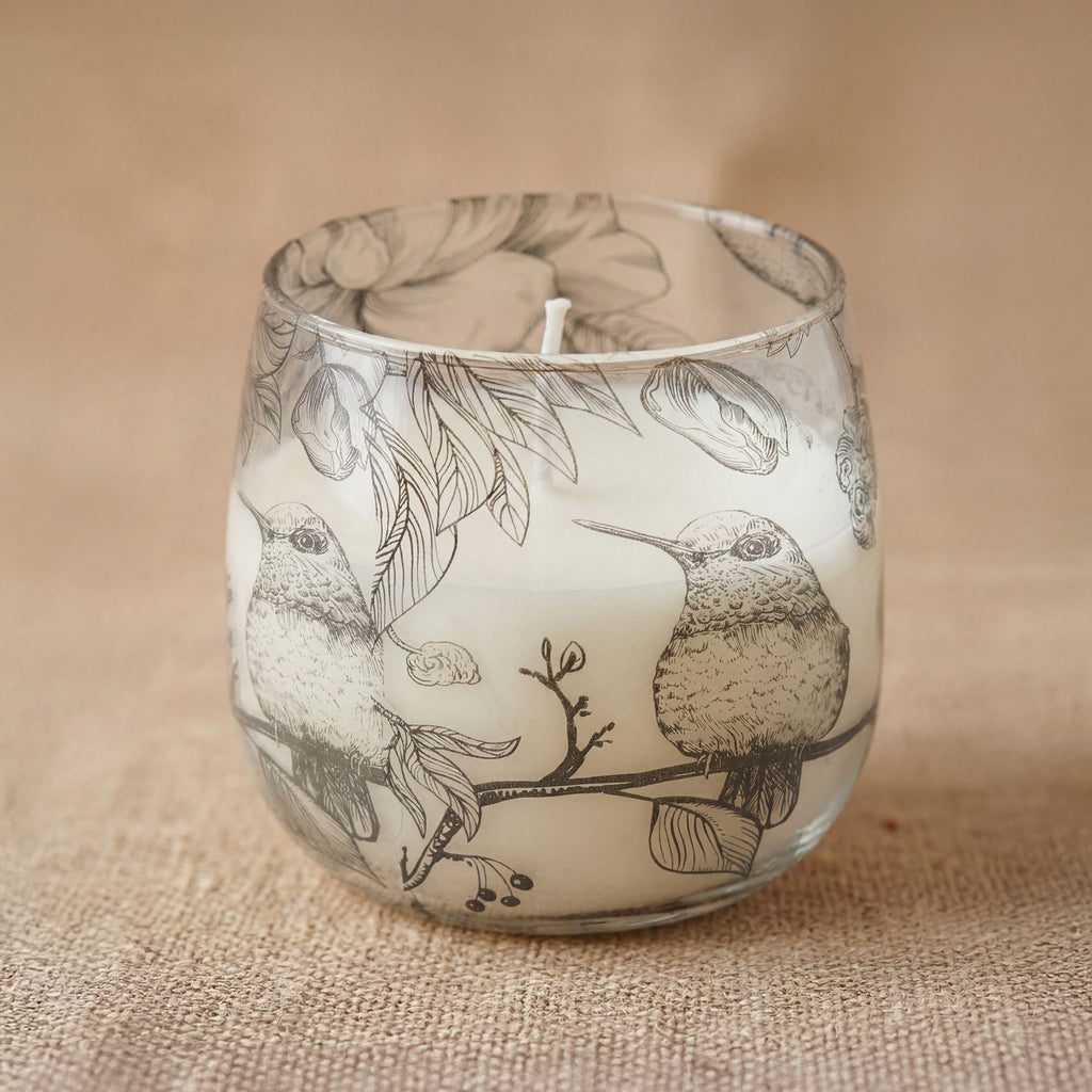 Drawn by Flame Illustrated Glass Candle – Medium – alternative view 3