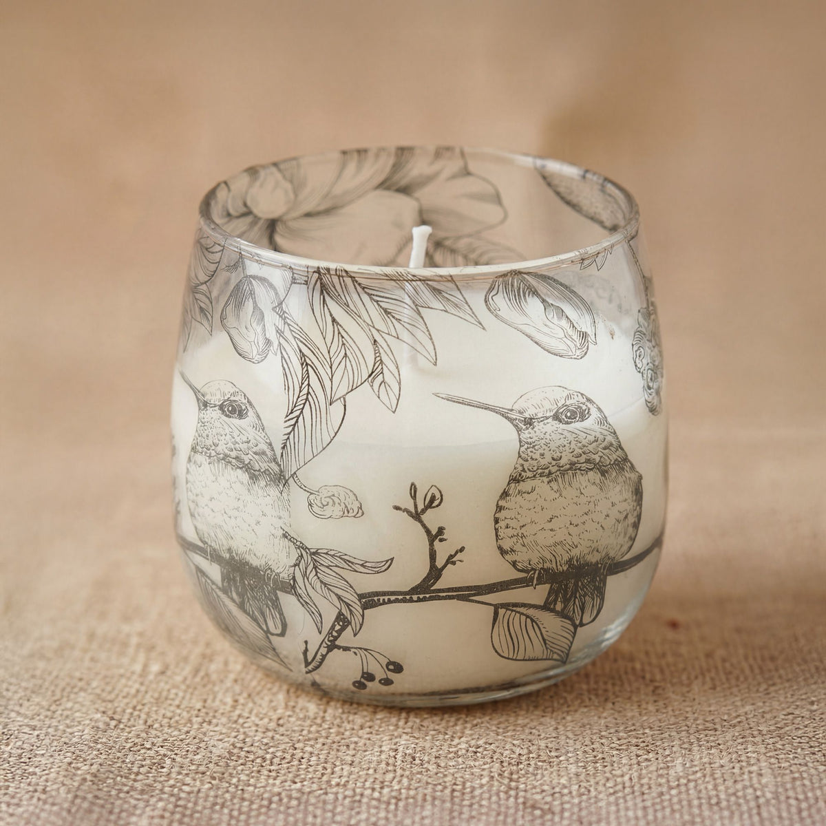 Drawn by Flame Illustrated Glass Candle – Medium – alternative view 3
