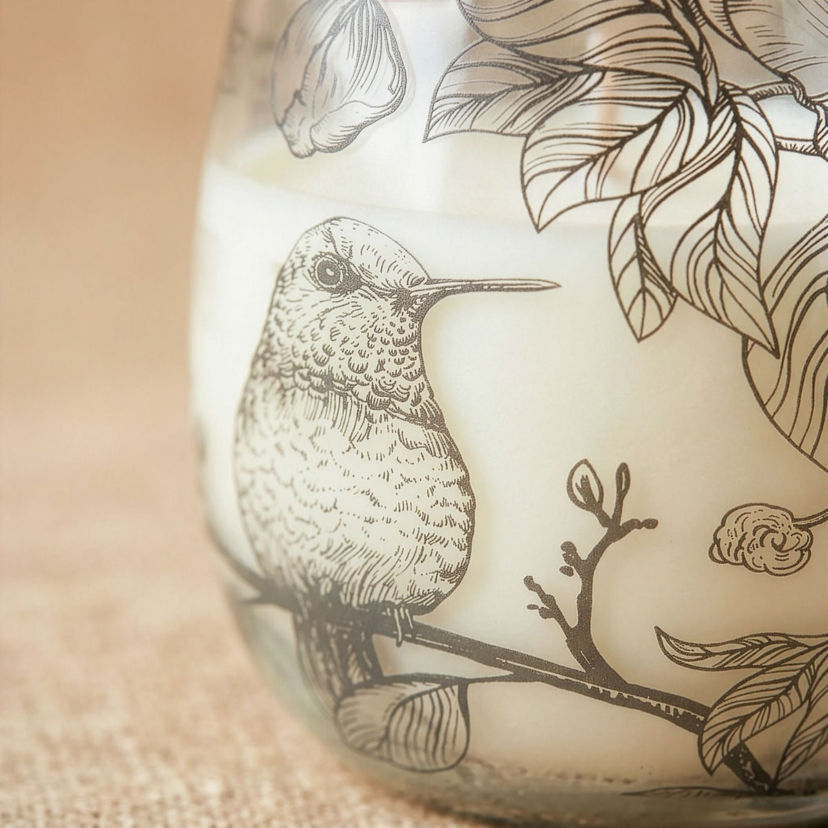 Drawn by Flame Illustrated Glass Candle – Medium – alternative view 4