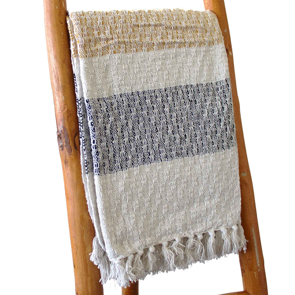 Cotton Tassel Throw, Oatmeal