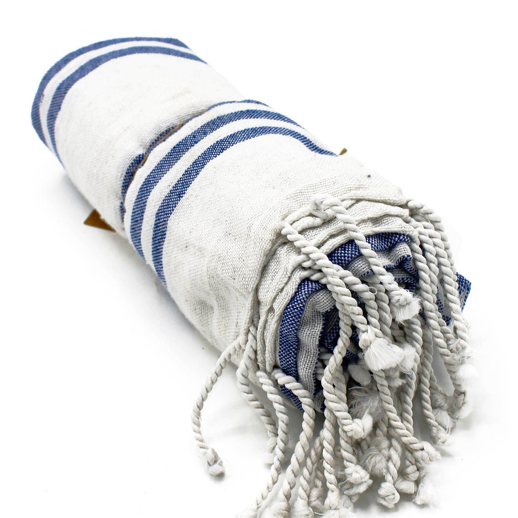 Hammam Towel, Ocean Blue