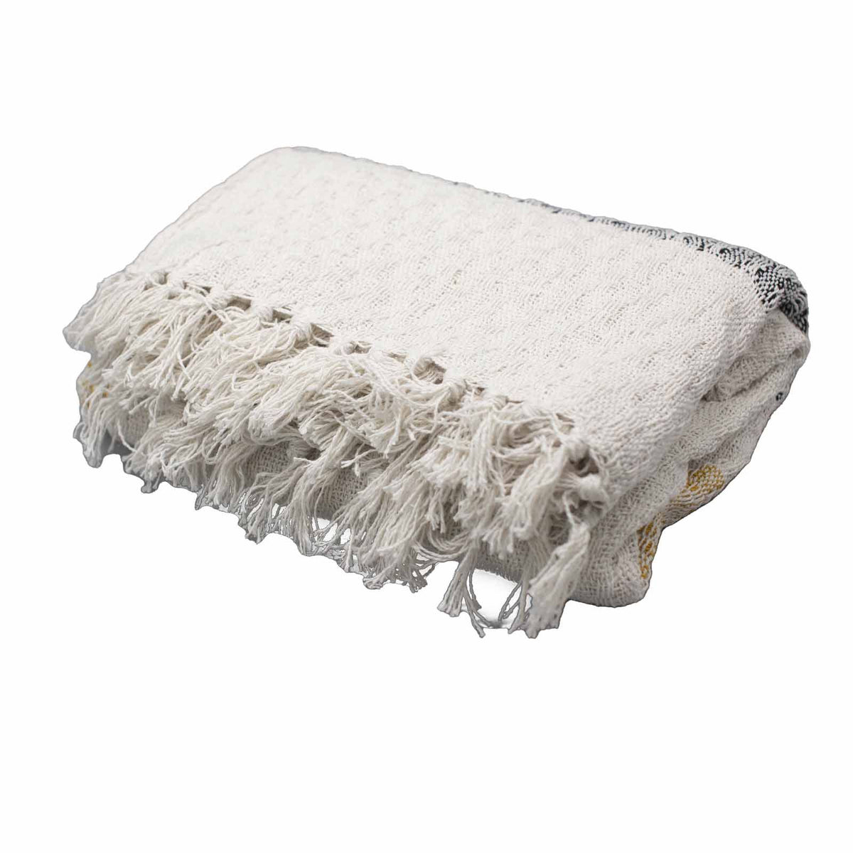 Cotton Tassel Throw, Oatmeal