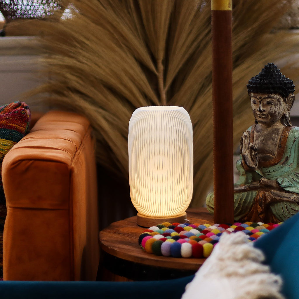 Fluted Cordless Table Lamp, Column – alternative view 2