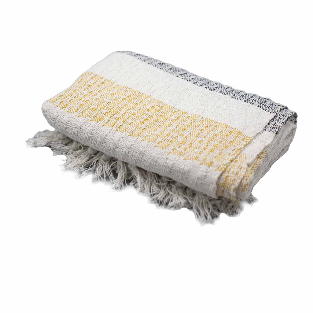 Cotton Tassel Throw, Oatmeal