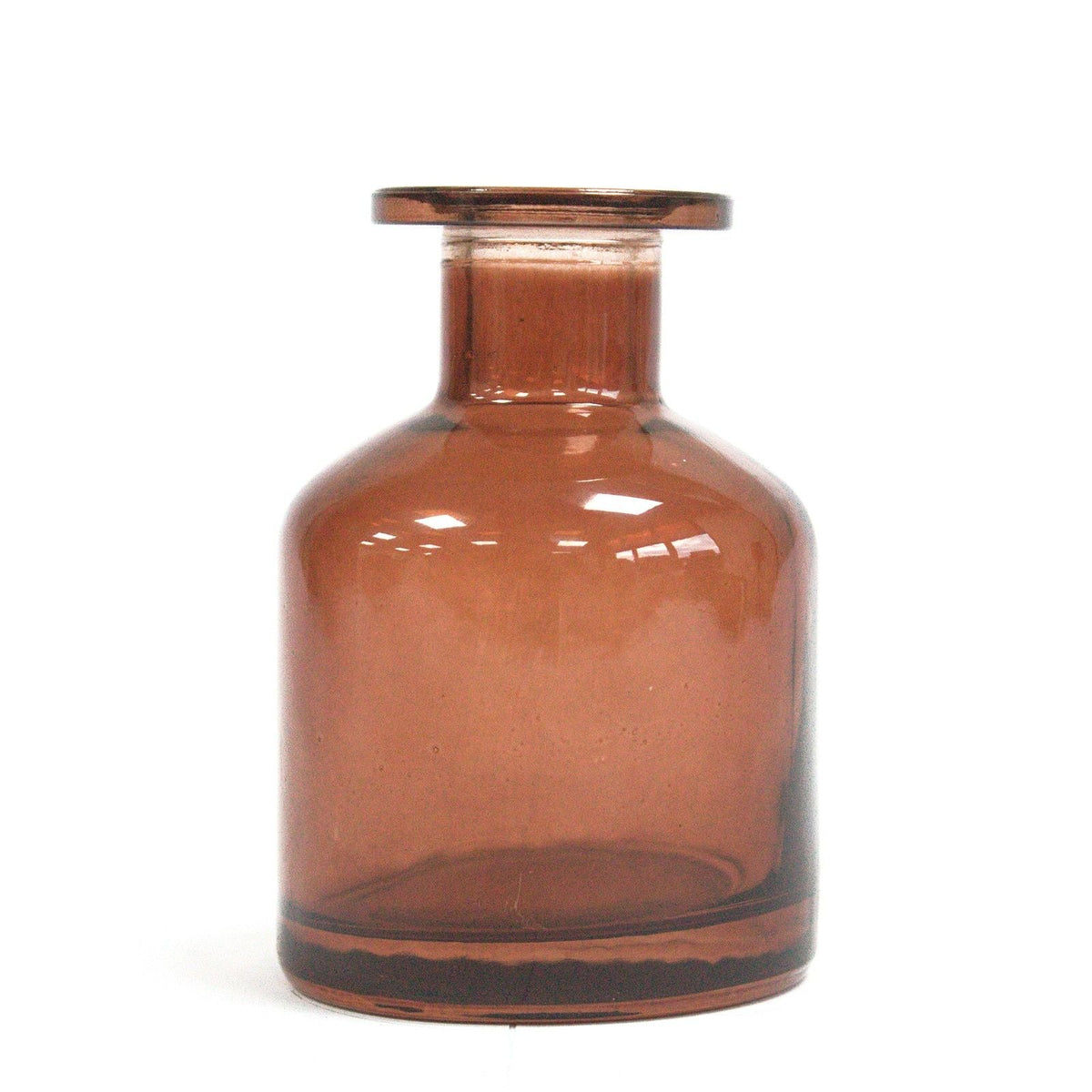 Amber glass reed diffuser bottle