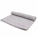 Flatweave Cotton Rug, Pale Grey 130 x 170cm