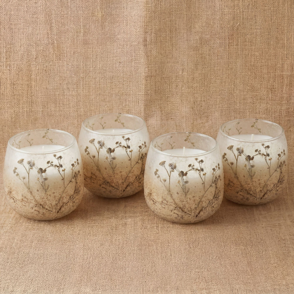 Wildlight Woods Pressed Flower Glass Candle – Small – alternative view 3
