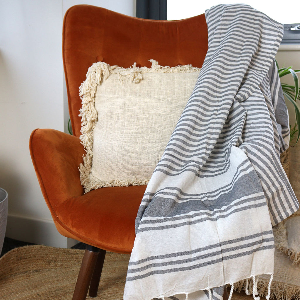 Hammam Towel, Charcoal
