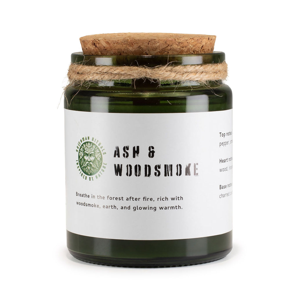 Ash & Woodsmoke Woodwick Soy Candle