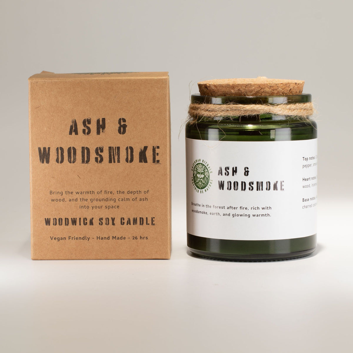 Ash & Woodsmoke Woodwick Soy Candle – alternative view 2