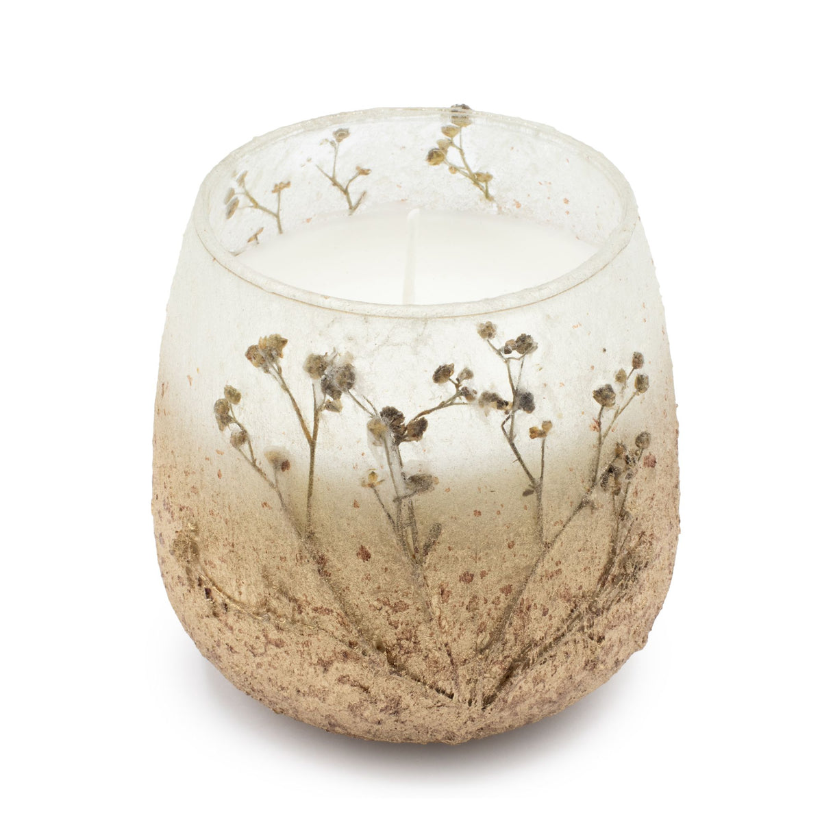 Wildlight Woods Pressed Flower Glass Candle – Medium – alternative view 3