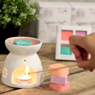 Ceramic Wax Melter & Four Soy Wax Melts
