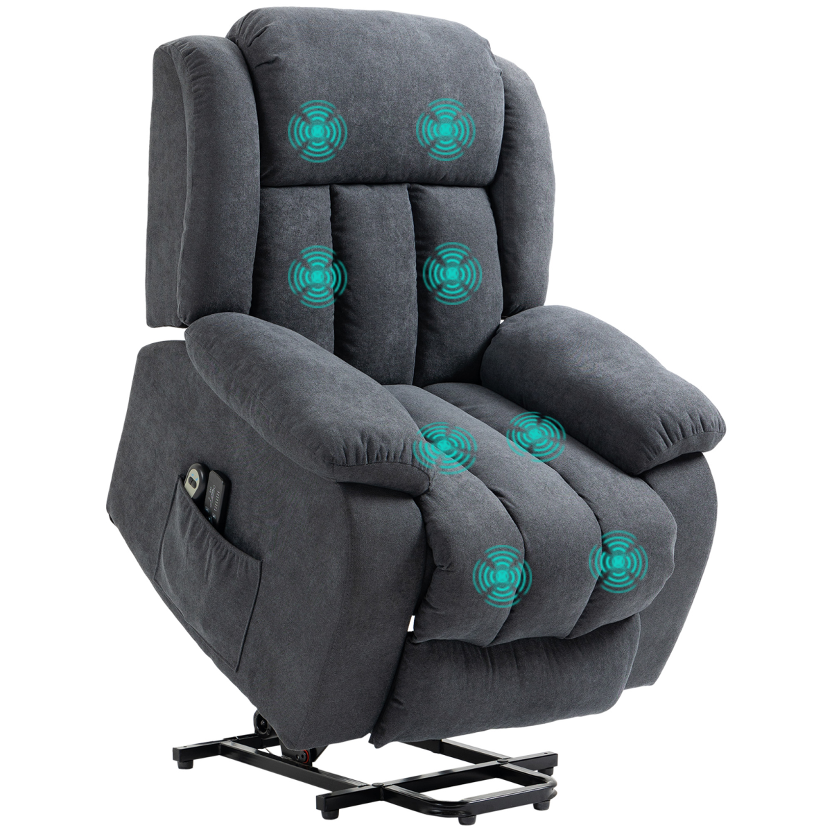 The Cosy Nest Linen-Style Recliner with Riser Assist