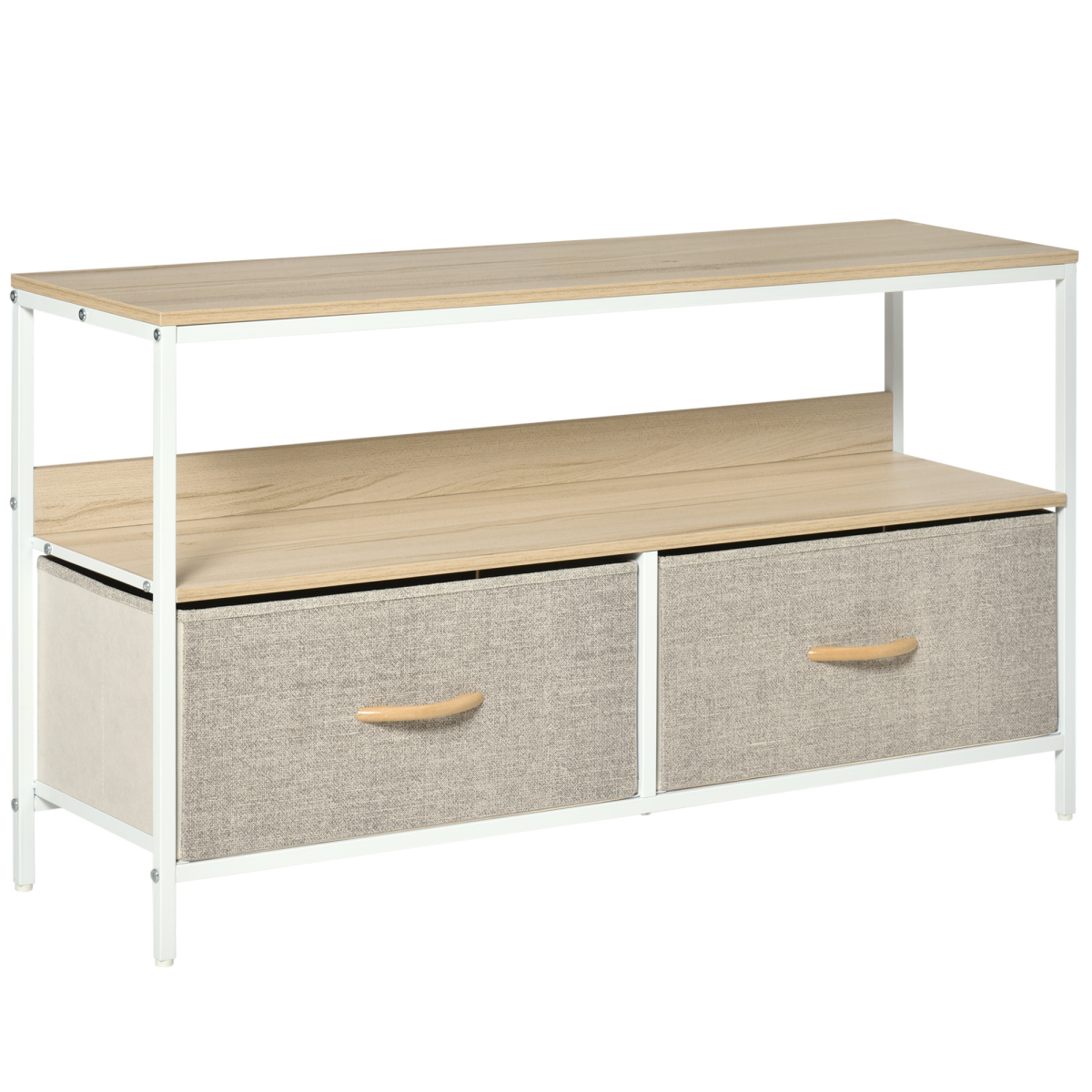 TV Cabinet with Foldable Linen Drawers