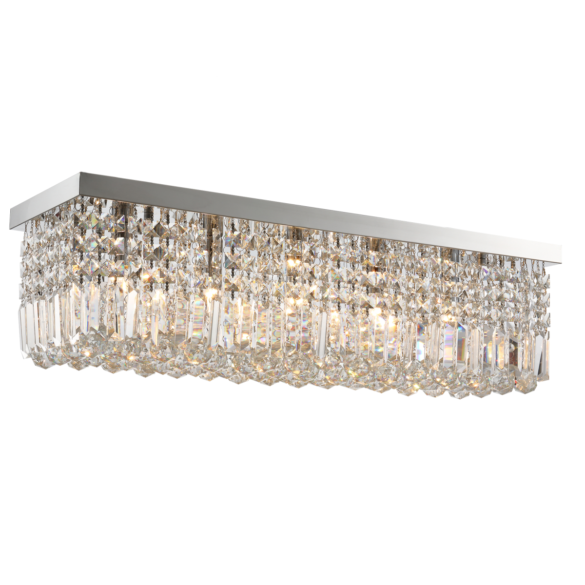 Square Crystal K9 Glass Ceiling Light