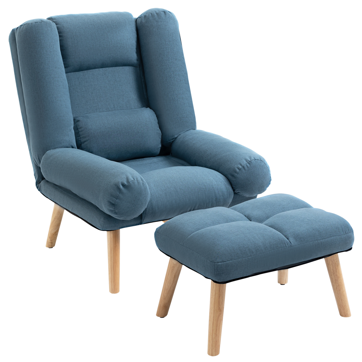 3-Position Recliner Chair with Ottoman
