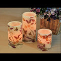 Set of 3 Wax LED Candles
